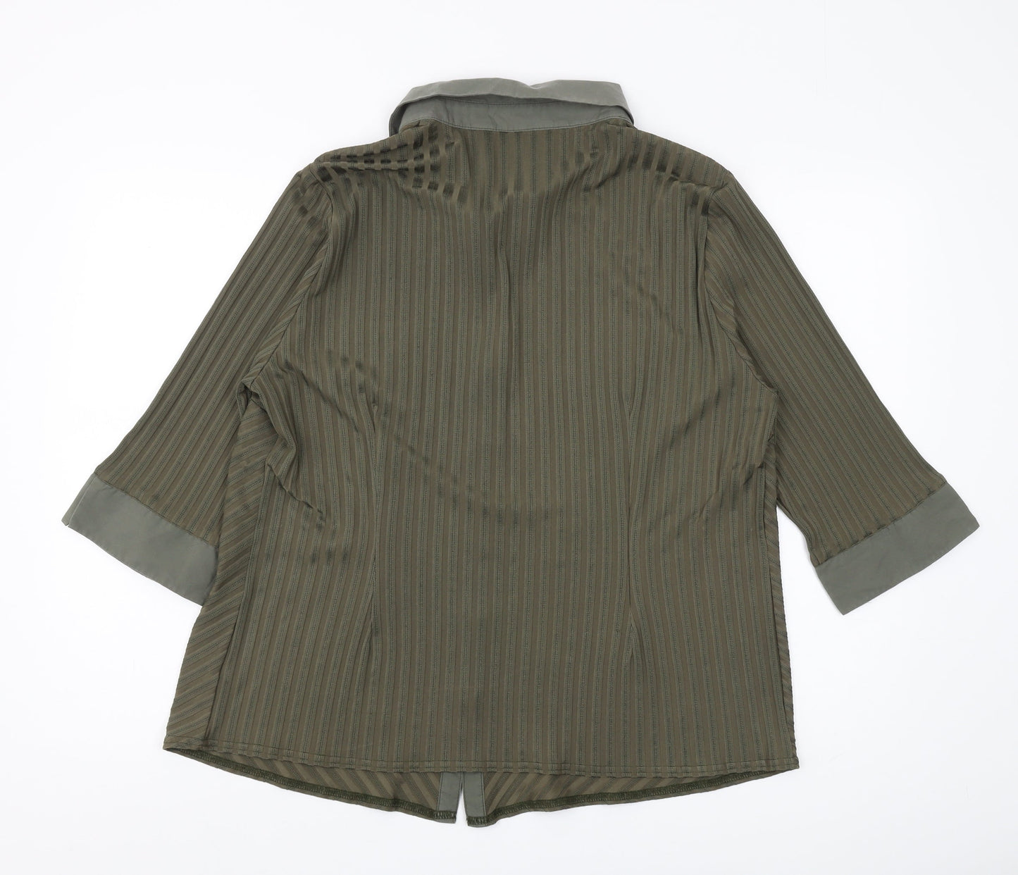 Womens UK Size 22 essence Green  Button-Up