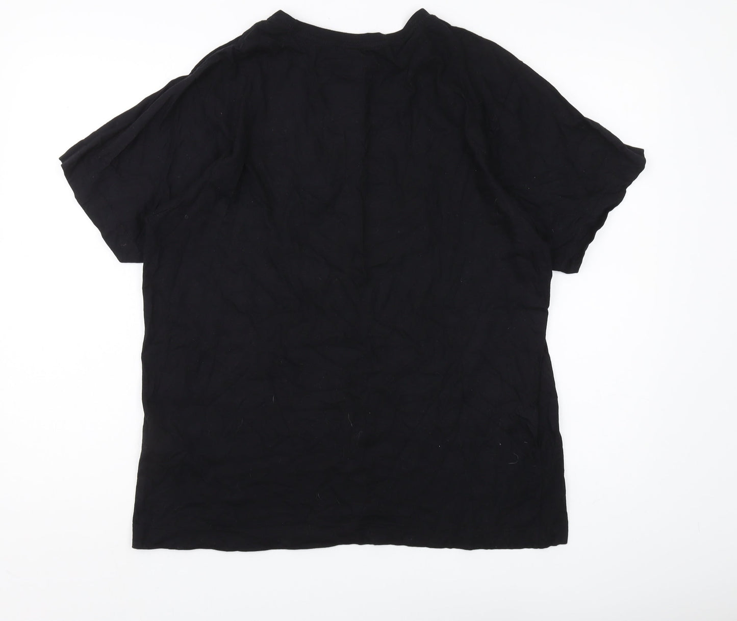 Marvel Men’s Black T-Shirt Large Crew Neck Classic