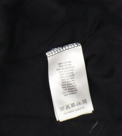 Marvel Men’s Black T-Shirt Large Crew Neck Classic