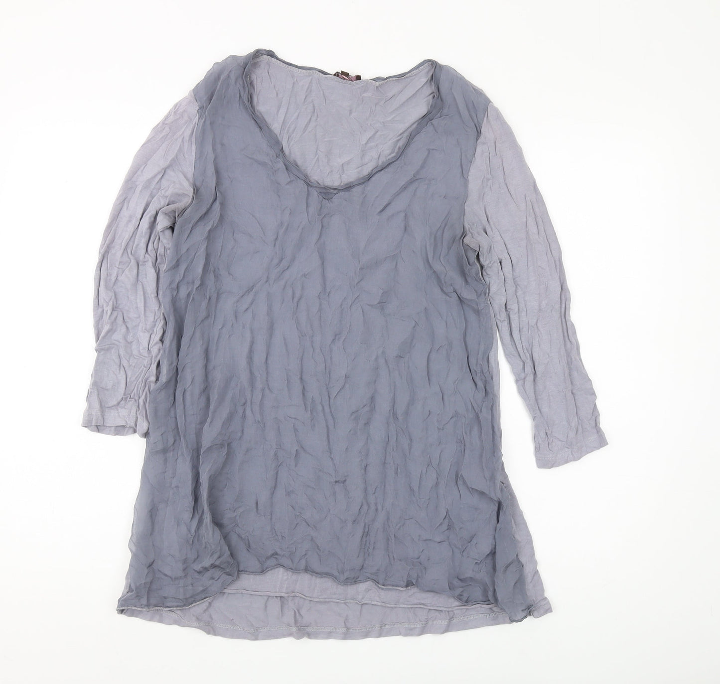 Womens UK Size M Phase Eight Grey Tunic Blouse