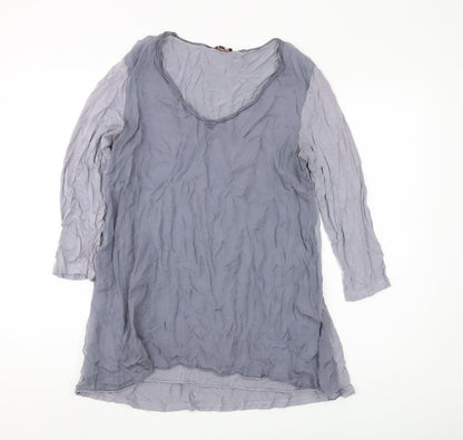 Womens UK Size M Phase Eight Grey Tunic Blouse