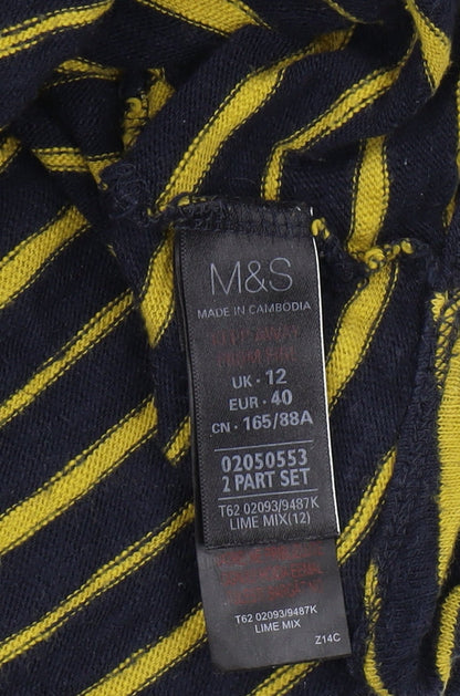 Womens UK Size 12 Marks and Spencer Multicoloured Basic Blouse