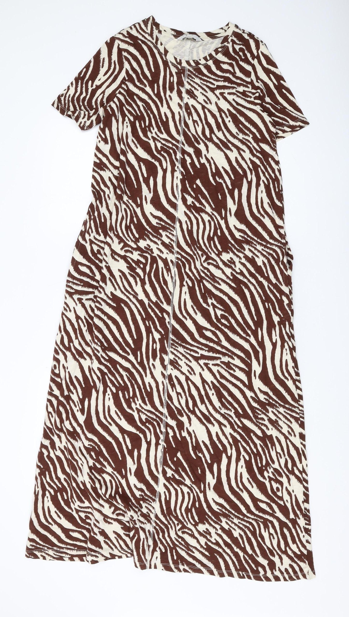 Marks and Spencer Women's Brown Animal Print Dress
