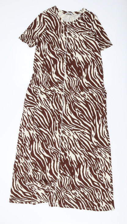 Marks and Spencer Women's Brown Animal Print Dress