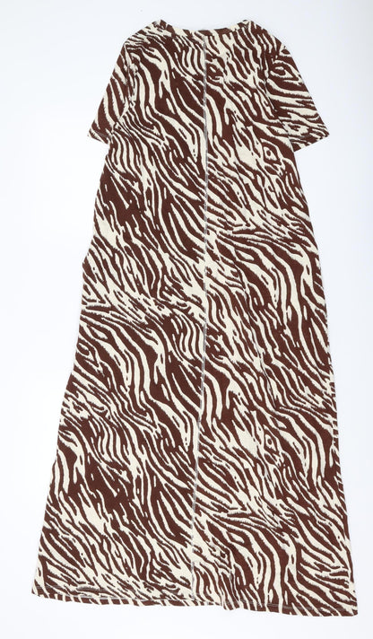 Marks and Spencer Women's Brown Animal Print Dress
