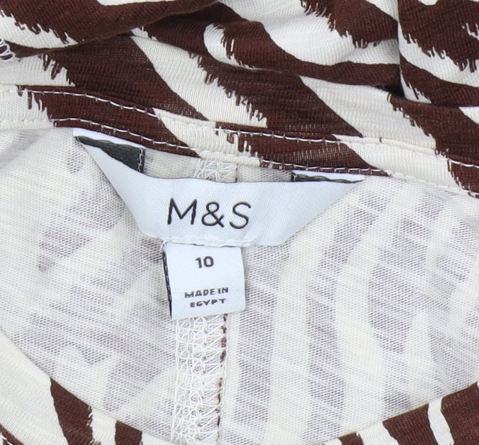 Marks and Spencer Women's Brown Animal Print Dress