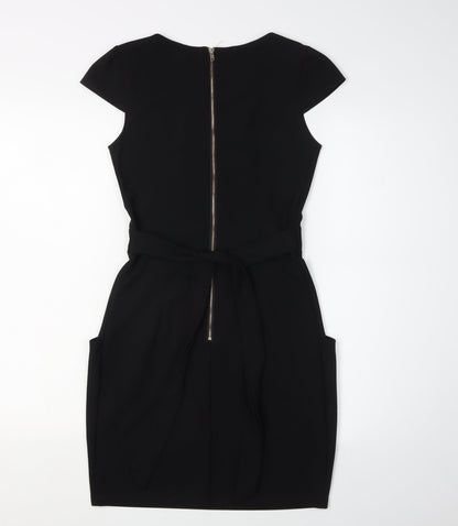 Voulez Vous Women's Black Size 8 Sheath Dress