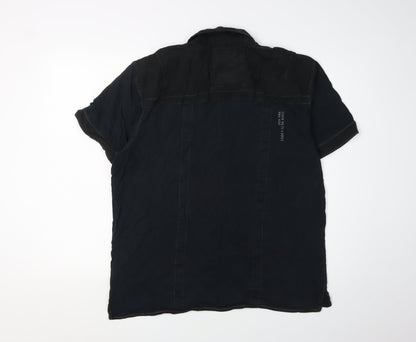 Next Men's Black Polo, XL, Short Sleeve, Casual