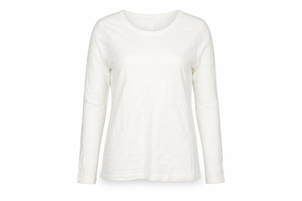 Womens UK Size M Isle White Pullover Jumper