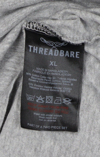 Threadbare Men's Grey XL Colourblock T-Shirt