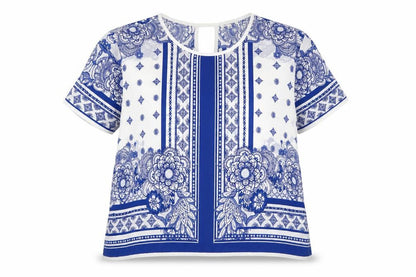 Womens UK Size 12 River Island Blue Tunic Blouse