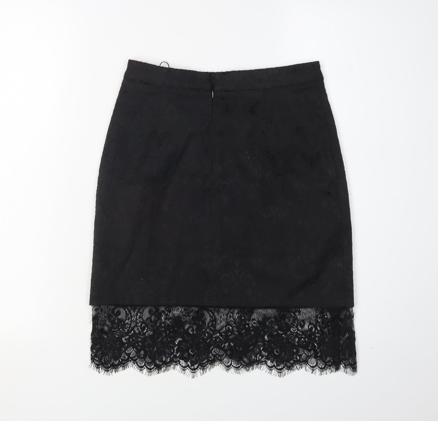 Missguided Women’s Black Lace Pencil Skirt Size 6
