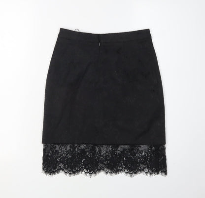 Missguided Women’s Black Lace Pencil Skirt Size 6