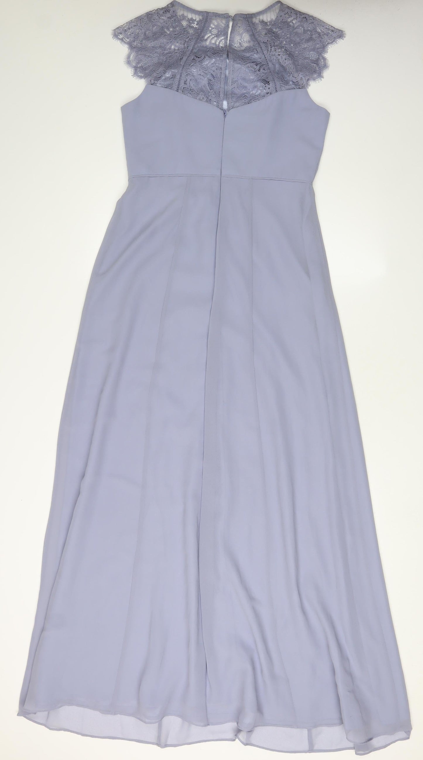 Monsoon Women's Purple Lace Long Sheath Dress Size 10