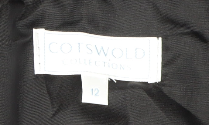 Cotswold Collections Women's Black Pleated Polka Dot Skirt - Size 12