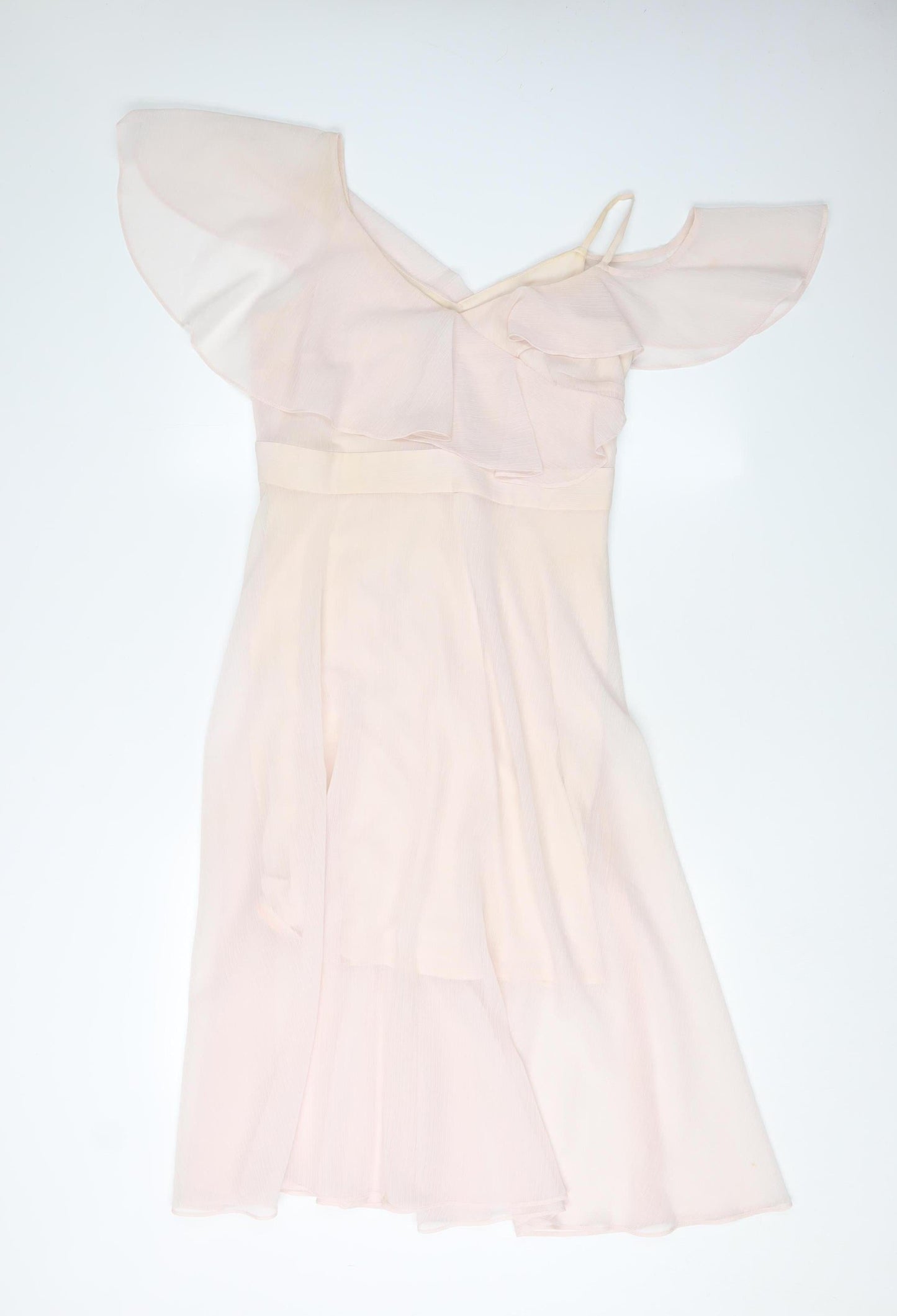 Coast Women Pink Fit & Flare Midi Dress 10