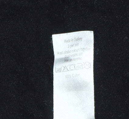 George Men's Black Disney T-Shirt L - Mickey & Friends