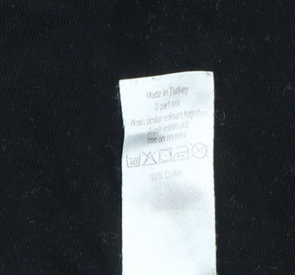 George Men's Black Disney T-Shirt L - Mickey & Friends