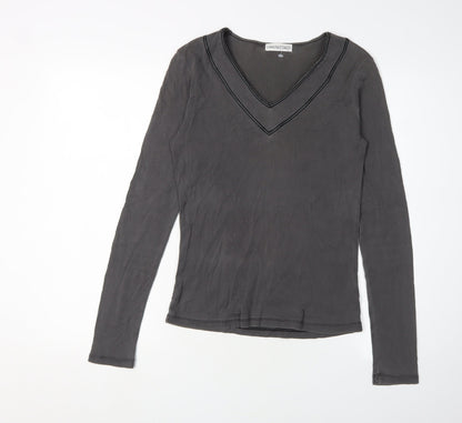 Womens UK Size 10 Long Tall Sally Black  T-Shirt