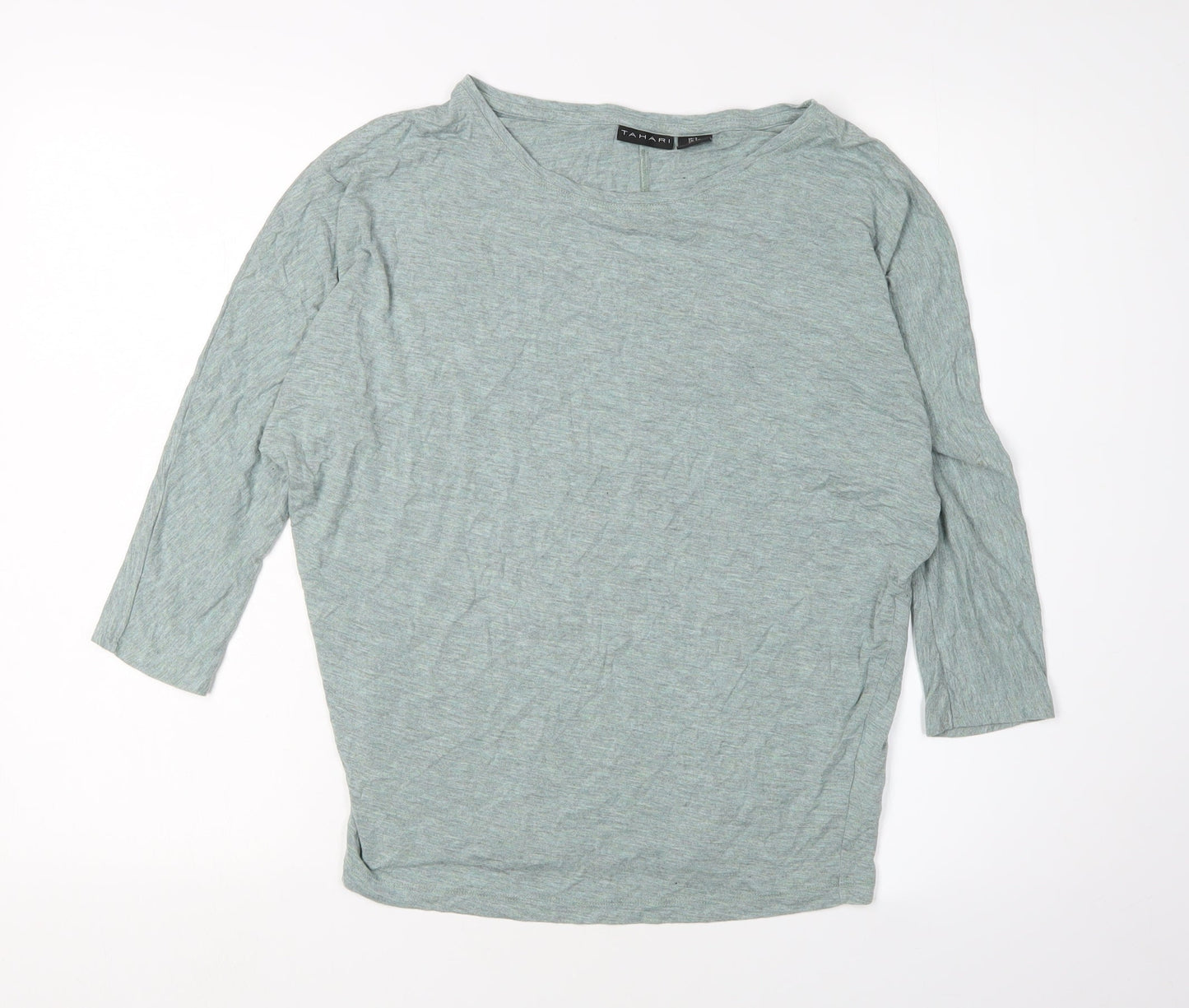 Womens UK Size S Tahari Green Basic Blouse