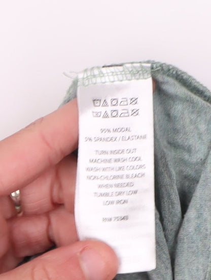 Womens UK Size S Tahari Green Basic Blouse