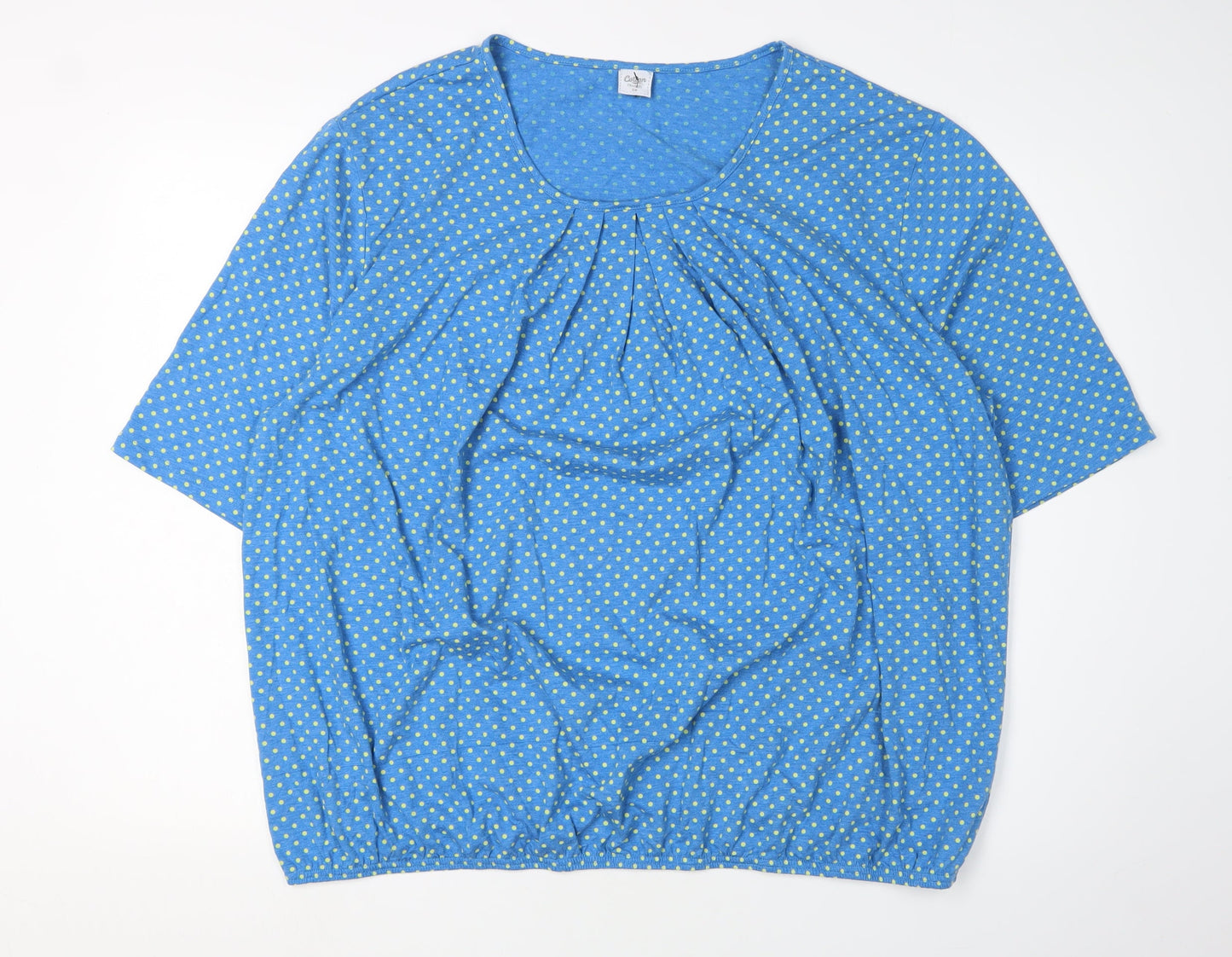 Womens UK Size 20 Cotton Traders Blue  Blouse