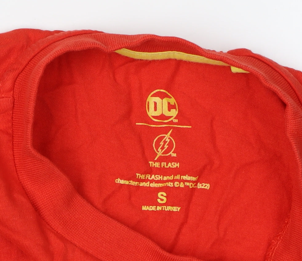 Mens UK Size S DC Red  T-Shirt