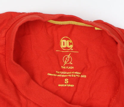 Mens UK Size S DC Red  T-Shirt