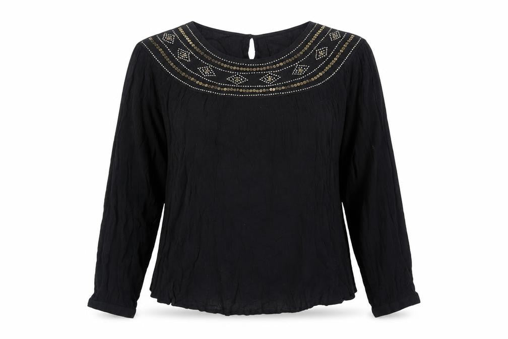 Womens UK Size 12 Marks and Spencer Black  Blouse