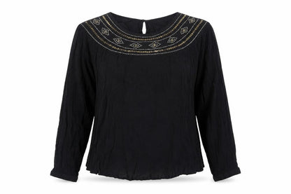 Womens UK Size 12 Marks and Spencer Black  Blouse