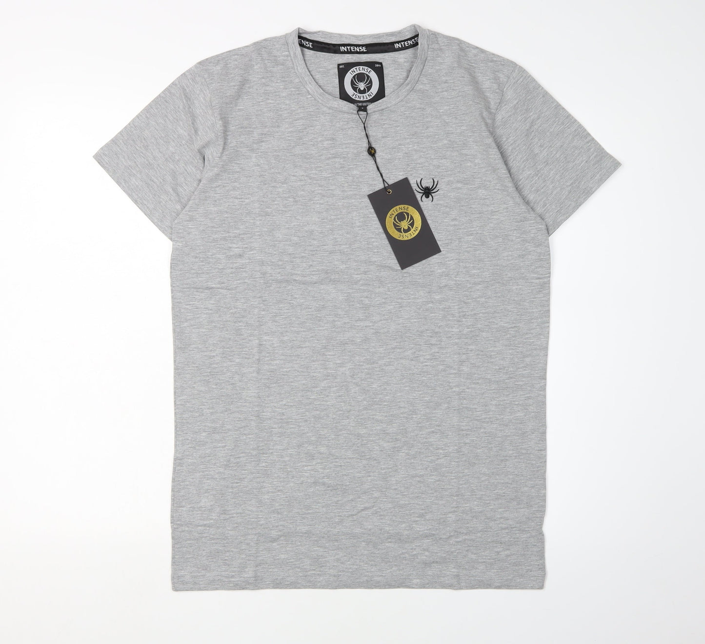 Mens UK Size S INTENSE Grey  T-Shirt