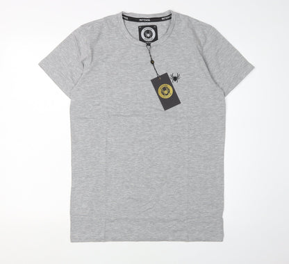 Mens UK Size S INTENSE Grey  T-Shirt