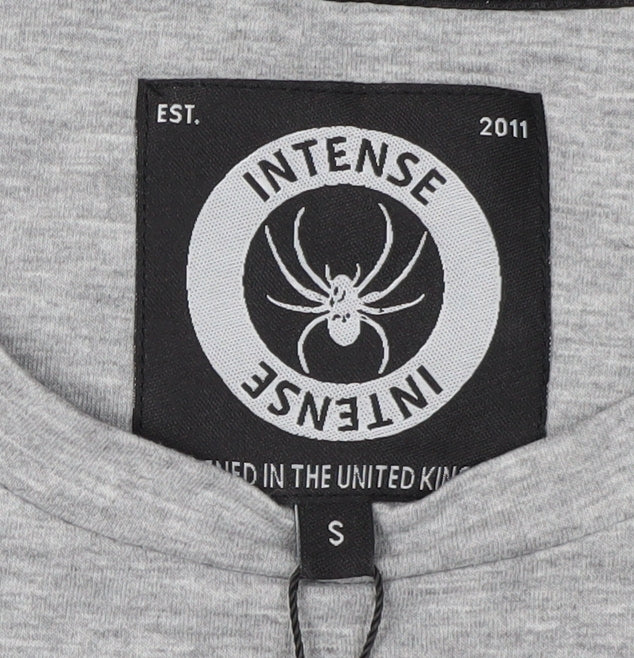 Mens UK Size S INTENSE Grey  T-Shirt