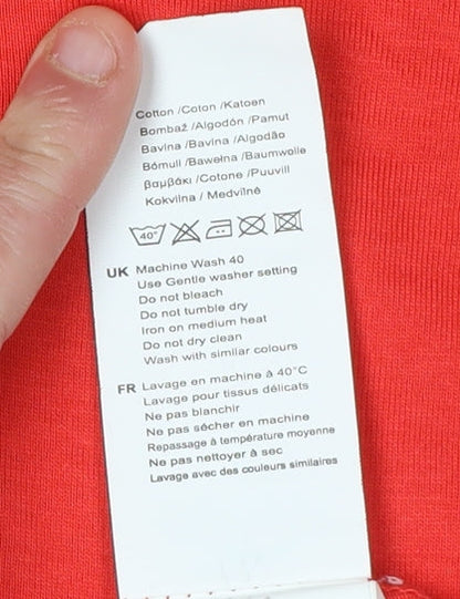 Slazenger Men's XL Red Cotton Crew Neck T-Shirt