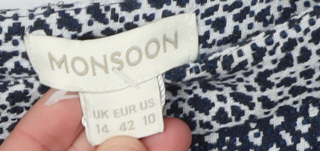 Monsoon Women's Multicoloured Skirt Size 14 Geometric