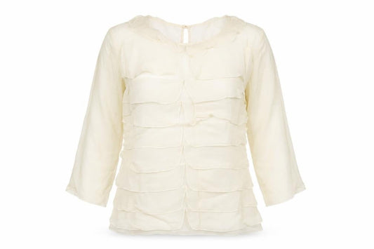 Womens UK Size 10 Reiss Ivory Tunic Blouse