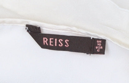 Womens UK Size 10 Reiss Ivory Tunic Blouse