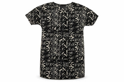 VILA Women's Black Geometric Shift Dress M