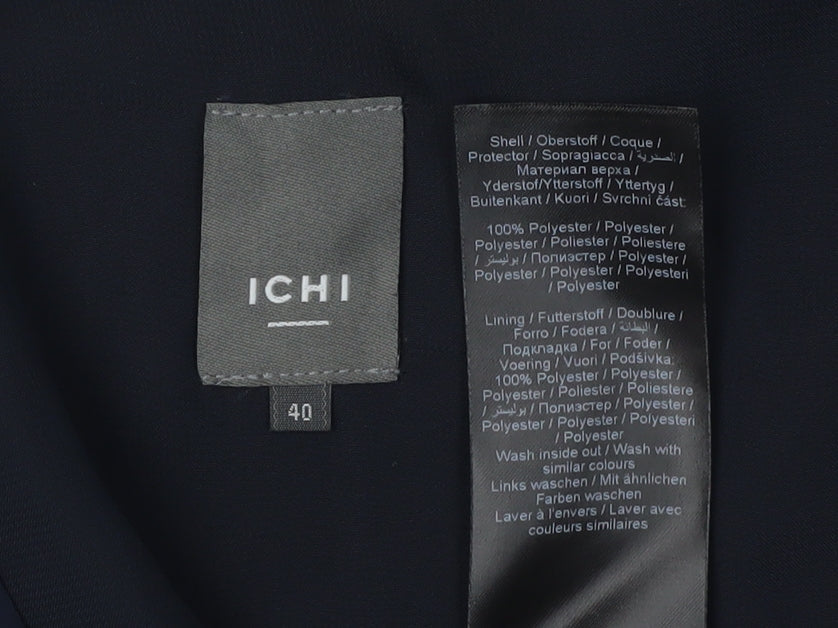 Womens UK Size 12 ICHI Blue Basic Blouse