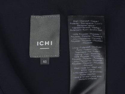 Womens UK Size 12 ICHI Blue Basic Blouse