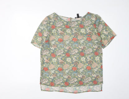 Womens UK Size 12 MNG Collection Multicoloured Tunic Blouse