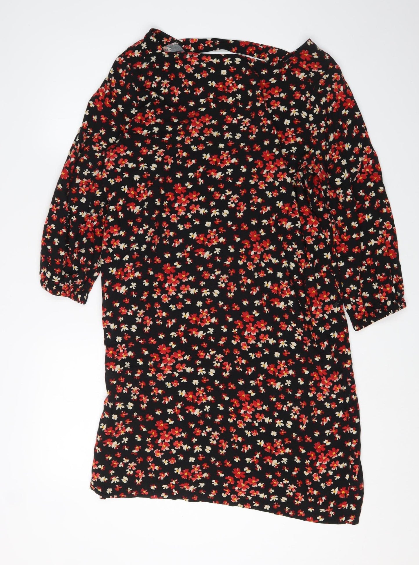 GAP Women's Floral Shift Dress, Multicolour, M, Spring