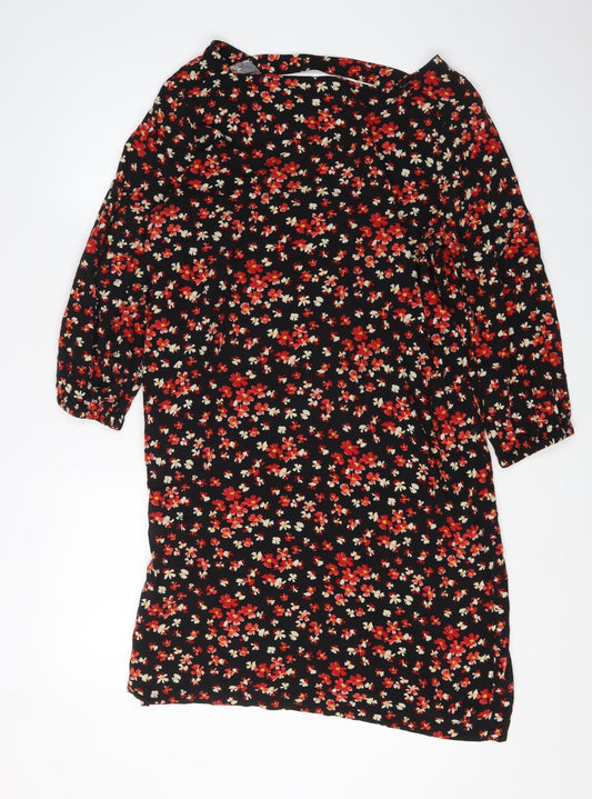 GAP Women's Floral Shift Dress, Multicolour, M, Spring