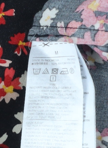 GAP Women's Floral Shift Dress, Multicolour, M, Spring