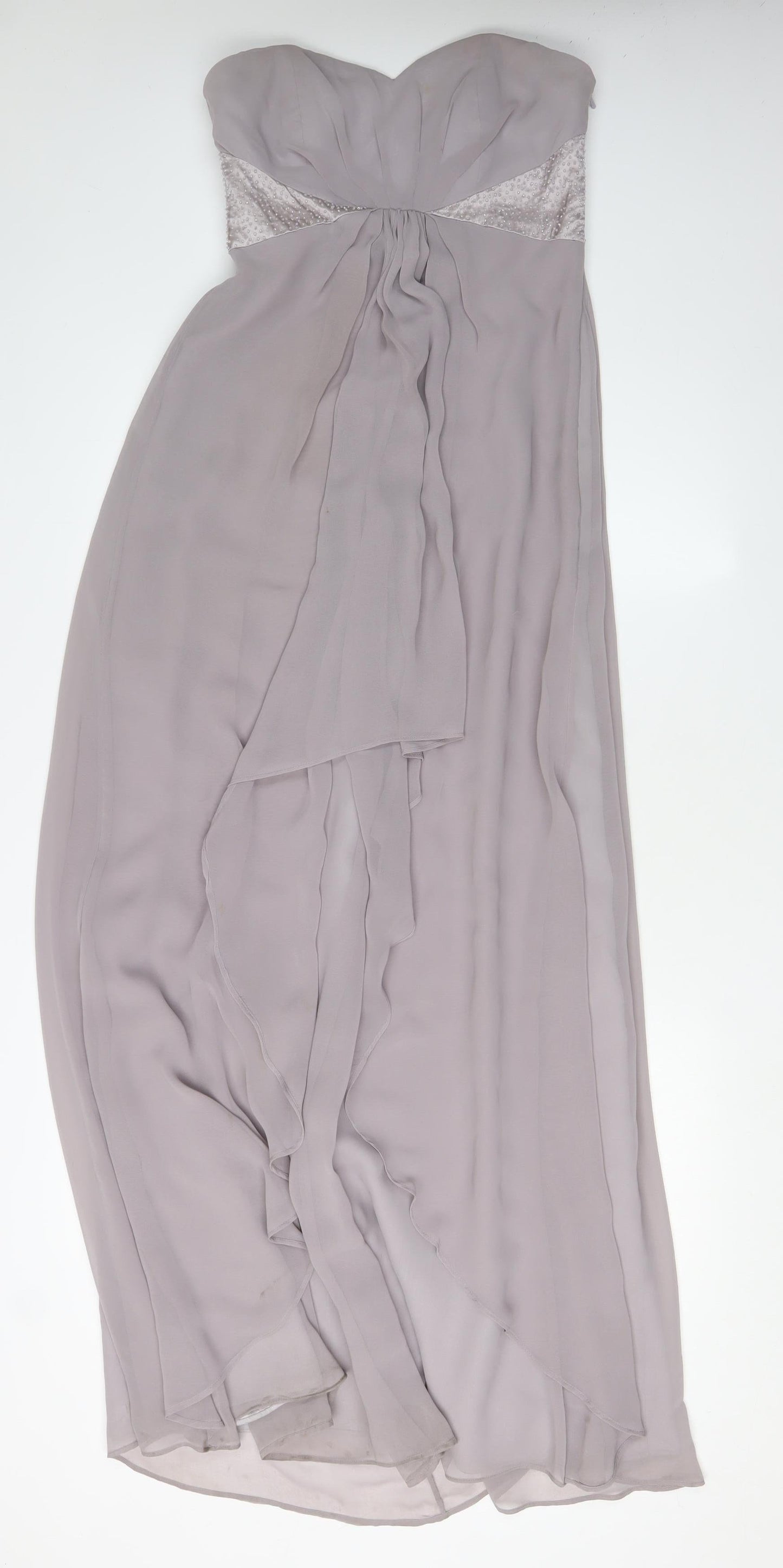 Coast Women's Grey Ball Gown Dress Size 8