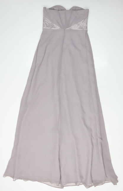 Coast Women's Grey Ball Gown Dress Size 8
