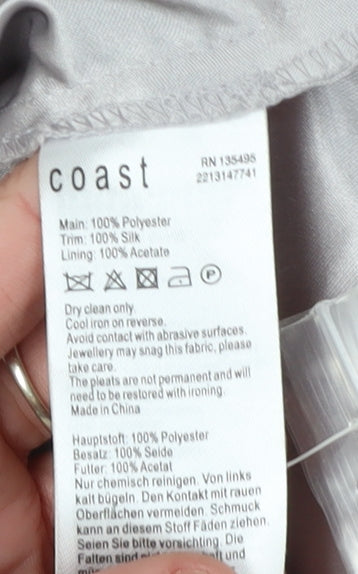 Coast Women's Grey Ball Gown Dress Size 8