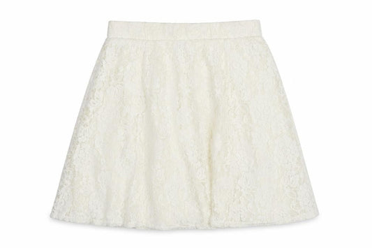 Yessica Women's Ivory Lace A-Line Skirt, Size S