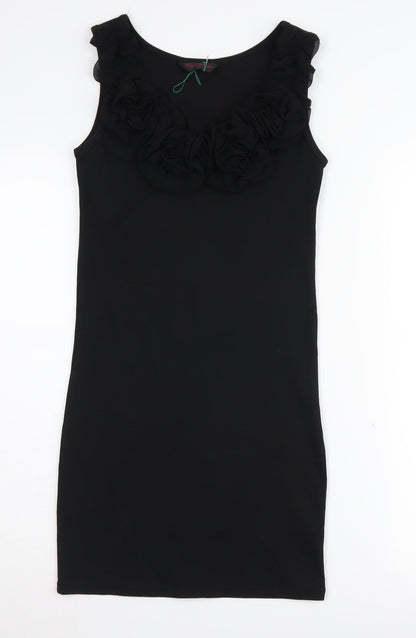 Miss Selfridge Women’s Black Bodycon Mini Dress Size 8