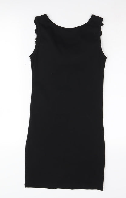 Miss Selfridge Women’s Black Bodycon Mini Dress Size 8